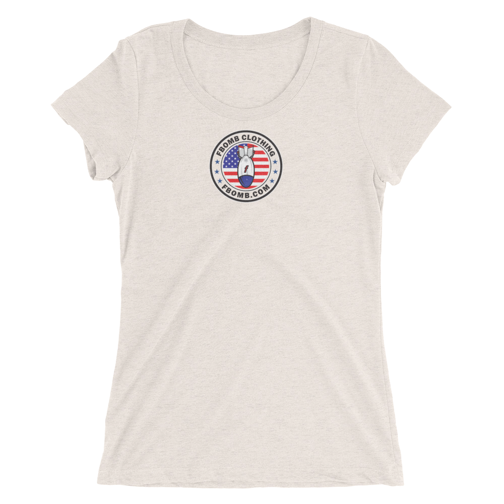 Ladies Modern Patriot matthewstyer Light Colored Short Sleeve T-shirt