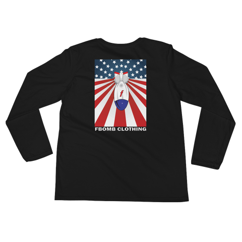 Ladies Modern Patriot matthewstyer Dark Colored Long Sleeve T-Shirt