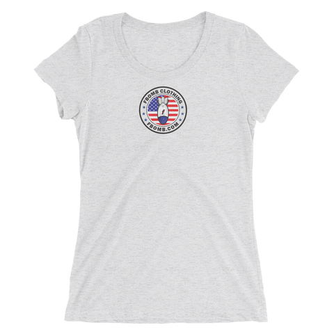 Ladies Modern Patriot matthewstyer Light Colored Short Sleeve T-shirt